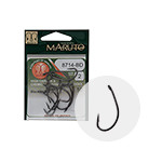 MARUTO HOROG 8714BD CARP HOOKS HC T.D.E.5° BARBED FORGED BLACK NICKEL 10