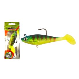 WIZARD SWIMBAIT - PADDLE LONG - 3 INCH – GREEN-REDTIGER