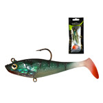 WIZARD SWIMBAIT - PADDLE LONG - 3 INCH – GREEN-REDTIGER