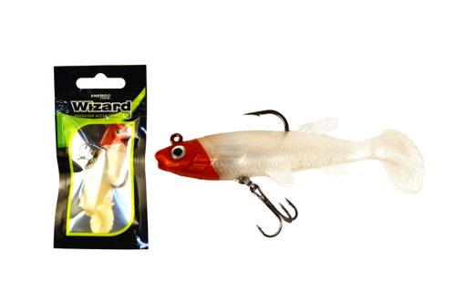 WIZARD SWIMBAIT PADDLE SHAD 2 INCH RED WHITE