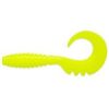 FISHUP_FANCY GRUB 1" (12PCS.), #055 - CHARTREUSE/BLACK