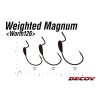 DECOY WORM126 WEIGHTED MAGNUM #8/0 NS BLACK 3PCS/BAG