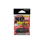 DECOY WORM13 KG HYPER #1/0 NS BLACK 7PCS/BAG