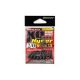 DECOY WORM13 KG HYPER #4/0 NS BLACK 4PCS/BAG