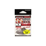 DECOY WORM19 SS HOOK #2 NS BLACK 9PCS/BAG