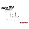 DECOY WORM27 HYPER MINI #2 NS BLACK 9PCS/BAG