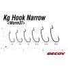 DECOY WORM 37 KG HOOK NARROW #1 NS BLACK 9PCS/BAG