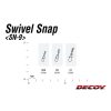 DECOY SN-9 SWIVEL SNAP #00 NS BLACK 6PCS/BAG