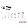 DECOY SN-3 EGG SNAP #5 NS BLACK 7PCS/BAG