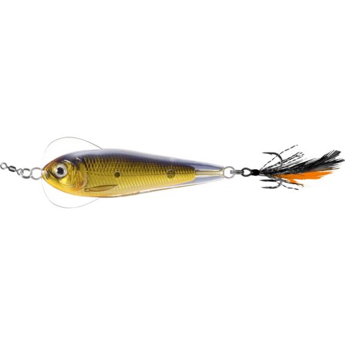 LIVETARGET FLUTTER SHAD JIGGING SPOON GOLD/BLACK 50 MM 11 G