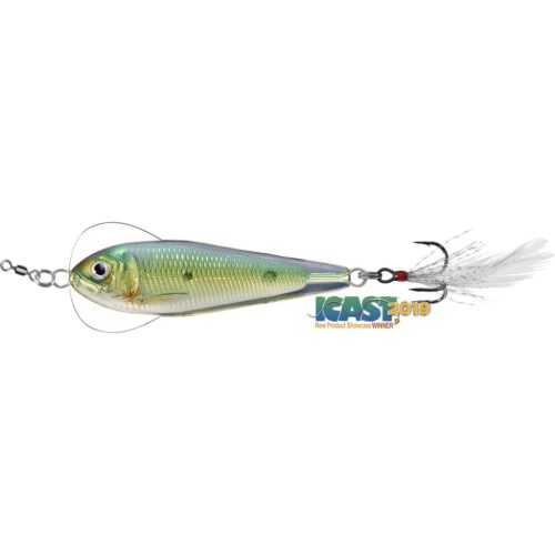 LIVETARGET FLUTTER SHAD JIGGING SPOON GOLD/GREEN55 MM 14 G