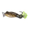 LIVETARGET THE ULTIMATE FROG POPPER BAIT  BROWN / BLACK 50MM 21G FLOATING