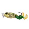 LIVETARGET THE ULTIMATE FROG POPPER BAIT  EMERALD / BROWN 50MM 21G FLOATING