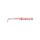 MUSTAD AJI PADDLE TAIL 2'' UV CLEAR RED GLITTER 12DB/CSOMAG