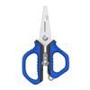 MUSTAD 5.5", MINI TOOL SCISSORS, 420 STAINLESS STEEL, FINE POLISHED BLUE